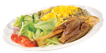 Baghali polo-Lamb shank