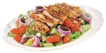 Salad plate with chicken